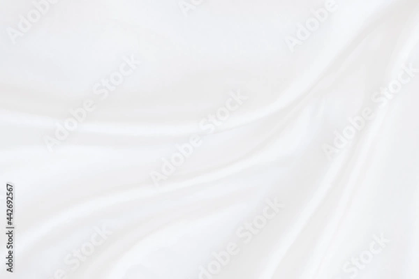 Obraz Abstract soft waves of white fabric background
