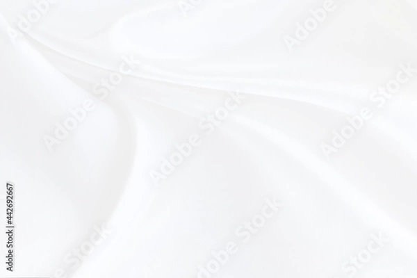 Obraz white fabric with soft waves abstract background