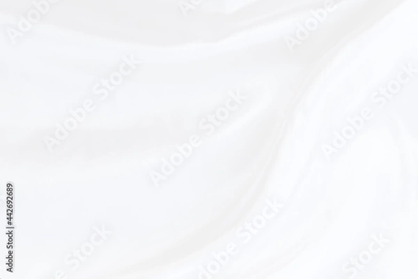 Obraz white fabric with soft waves abstract background