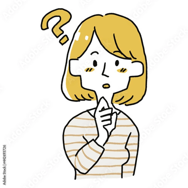 Fototapeta 疑問に思っている女性