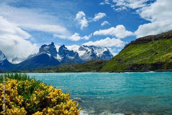 Obraz lake and mountains