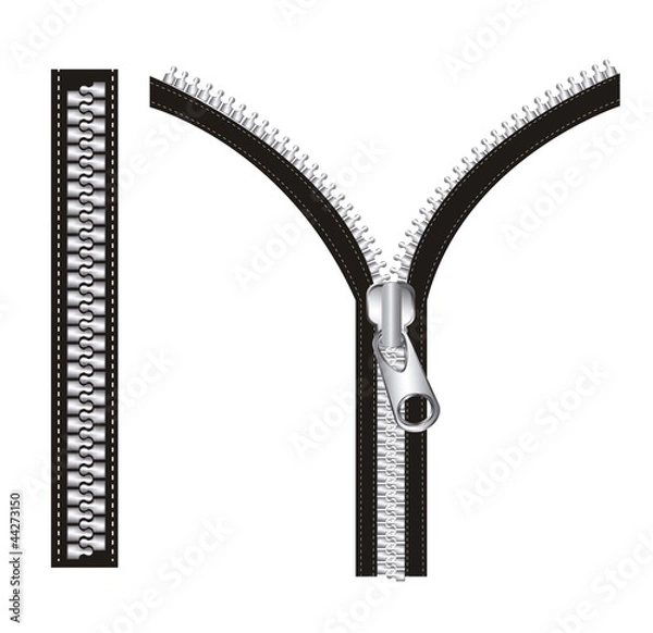 Fototapeta zipper