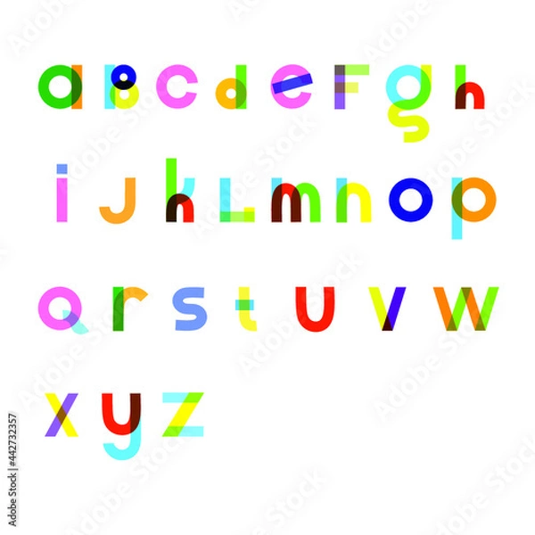 Obraz Colorful alphabet set | Vector Letters