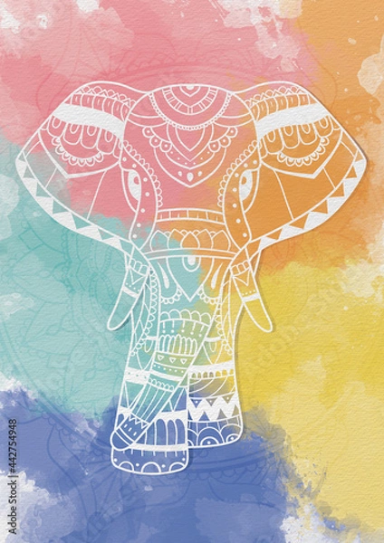 Obraz Colorful Mandala Elephant