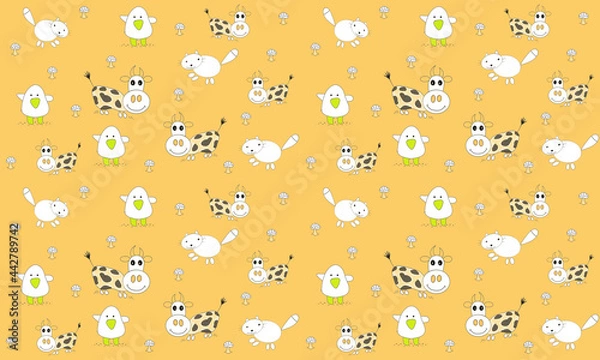 Obraz Prints for printing fabric sheets baby clothes 
