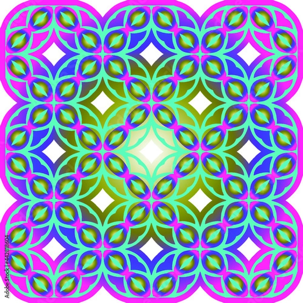 Fototapeta abstract background with colorful patterns. ornament for wallpapers and backgrounds. 