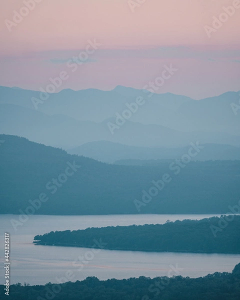 Obraz Sunset over Lake Champlain