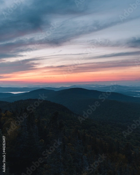 Obraz Sunrise from Spruce Mt.