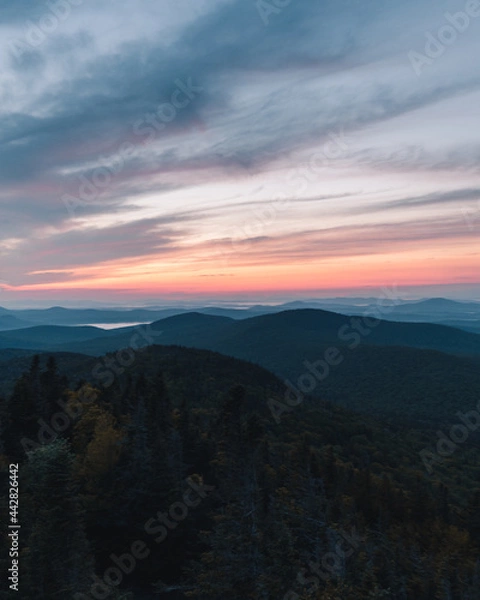 Obraz Sunrise from Spruce Mt.