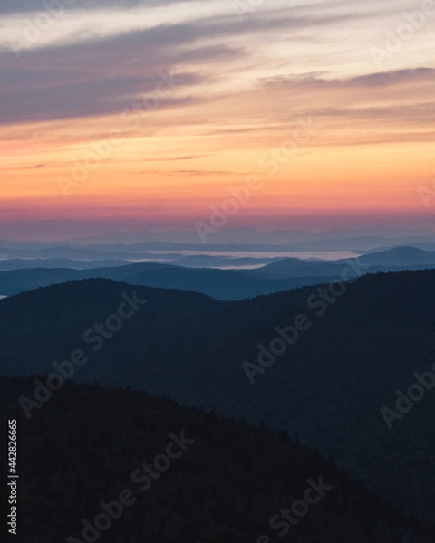 Obraz Sunrise from Spruce Mt.