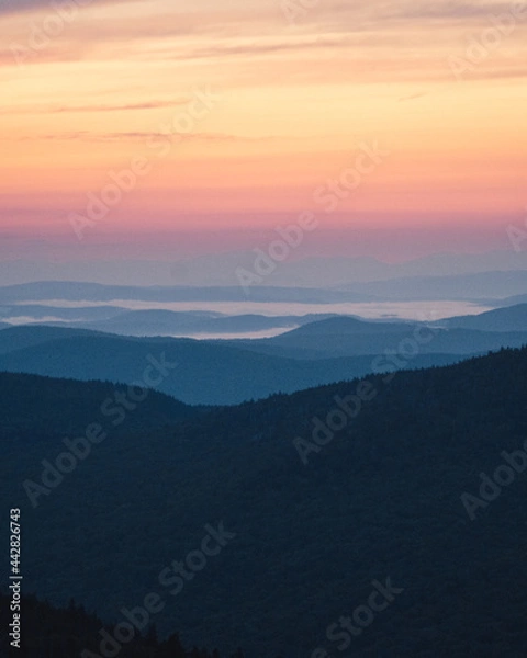 Obraz Sunrise from Spruce Mt.