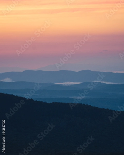 Obraz Sunrise from Spruce Mt.