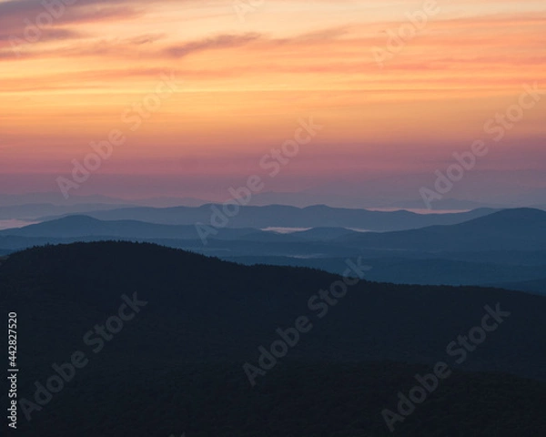 Obraz Sunrise from Spruce Mt.