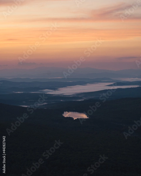 Obraz Sunrise from Spruce Mt.