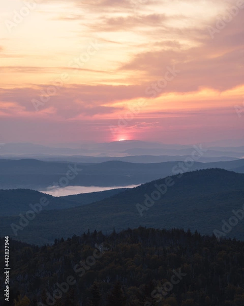 Obraz Sunrise from Spruce Mt.