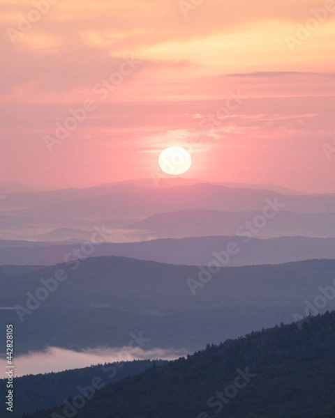 Obraz Sunrise from Spruce Mt.