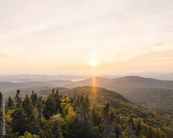 Obraz Sunrise from Spruce Mt.