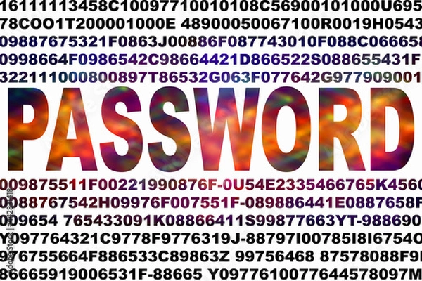 Fototapeta PASSWORD