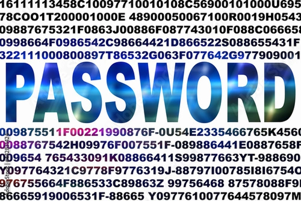 Fototapeta PASSWORD