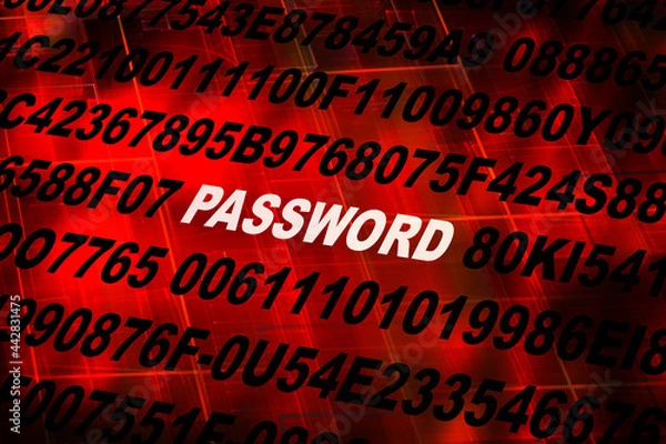 Fototapeta PASSWORD