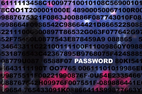 Fototapeta PASSWORD