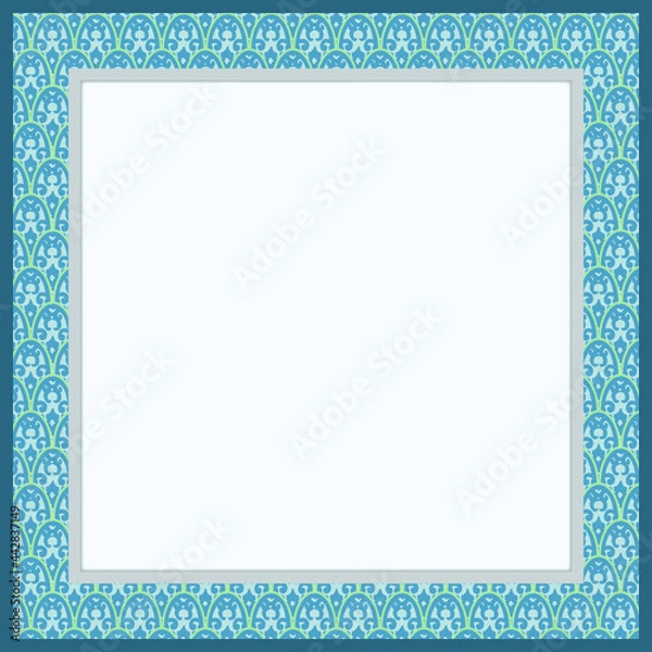 Obraz 추상 패턴의 사각 프레임 배경