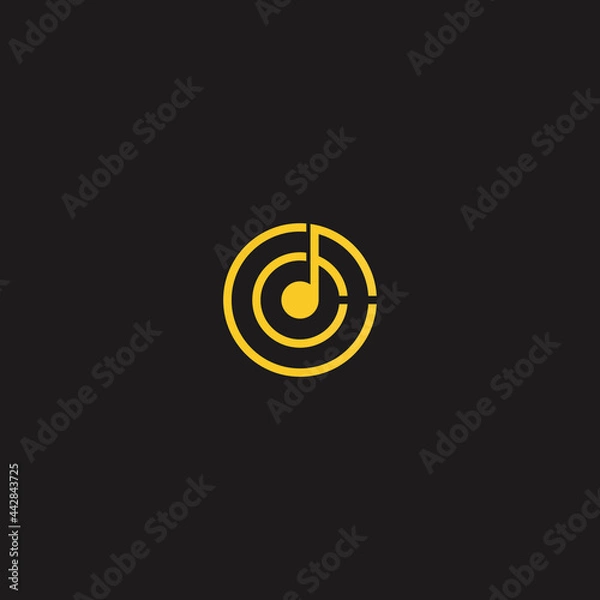 Fototapeta circle music