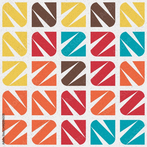 Fototapeta Abstract Geometric Pattern generative computational art illustration