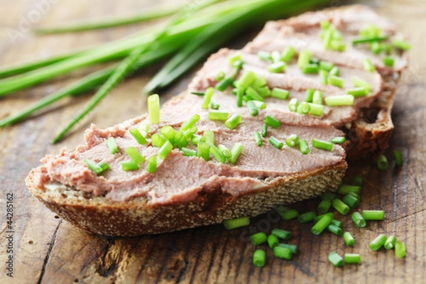 Fototapeta Leberwurstbrot