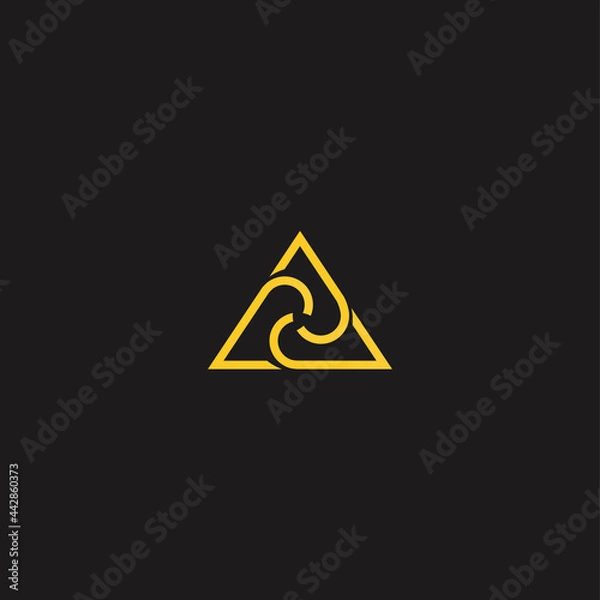 Fototapeta spiral triangle