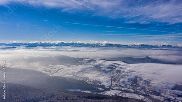 Obraz Snow over Apuseni Mountains