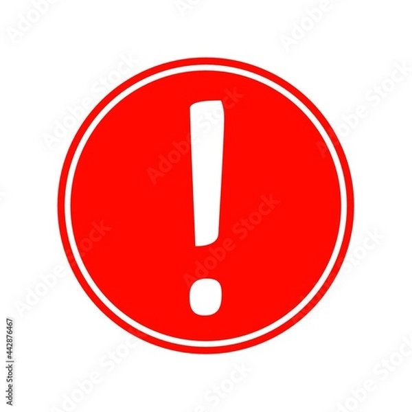 Fototapeta red exclamation mark