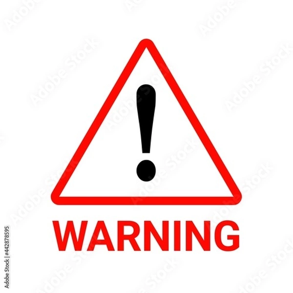 Fototapeta Warning Icon