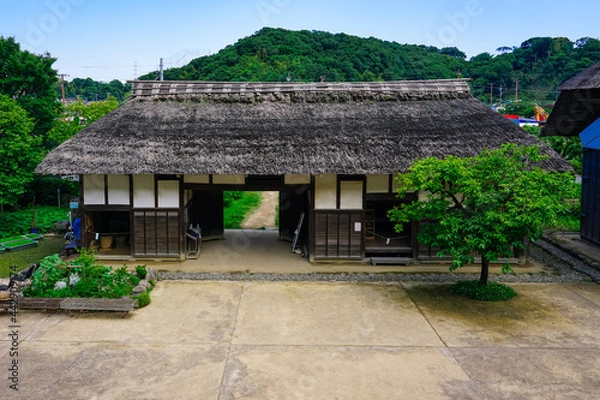 Fototapeta みその公園「横溝屋敷（旧横溝家住宅）」　神奈川県横浜市鶴見区