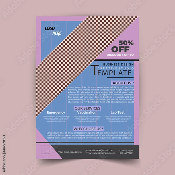 Obraz Creative Flyer  Design Template In This Year