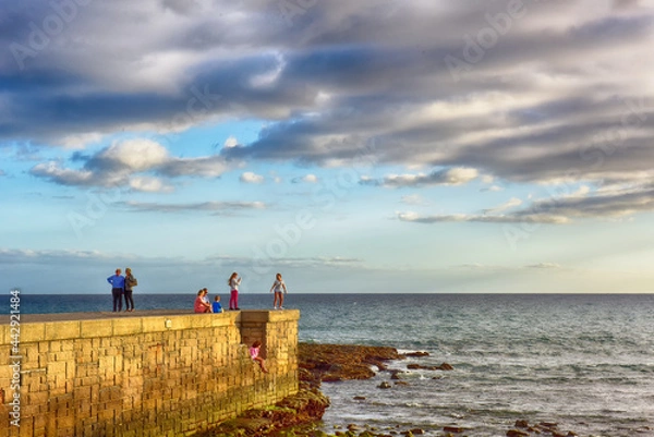 Obraz persons locking on the sea