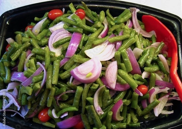 Obraz green bean salad