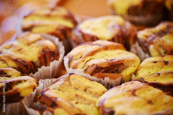 Fototapeta muffins on a plate