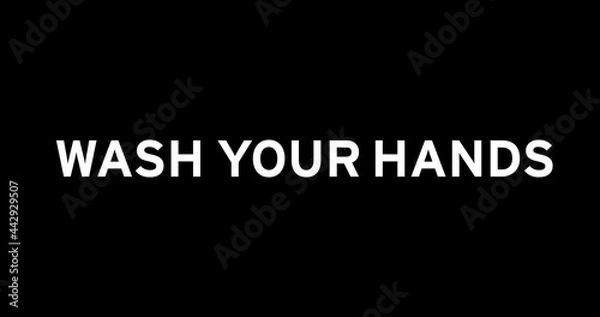 Fototapeta Coronavirus concept texts against black background