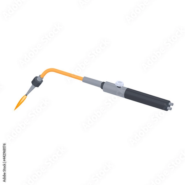 Obraz Welding torch. The device for welding works, vector illustration