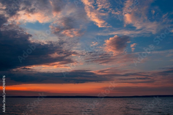 Fototapeta Sunset over the sea