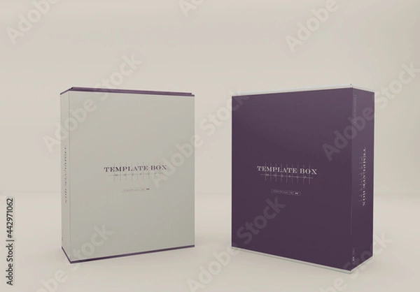 Fototapeta Two Paper Box Mockup