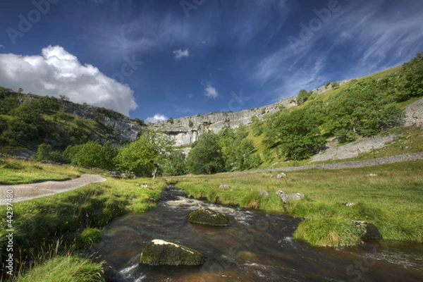 Obraz Malham Cove and Stream