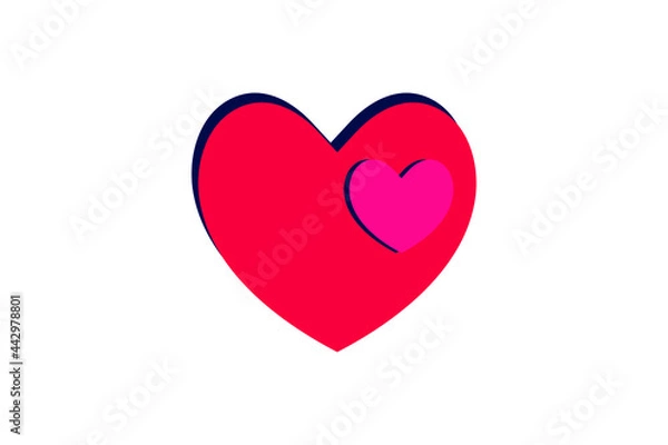 Fototapeta Heart Pulse Logo Icon Vector Illustration