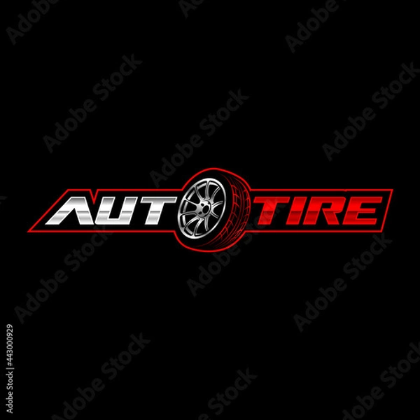 Obraz tire logo template