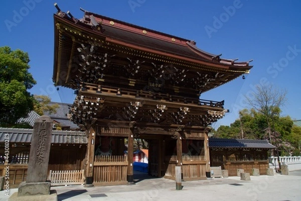 Obraz 西新井大師の春　満開の桜の季節