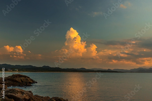 Obraz 夕暮れ積乱雲