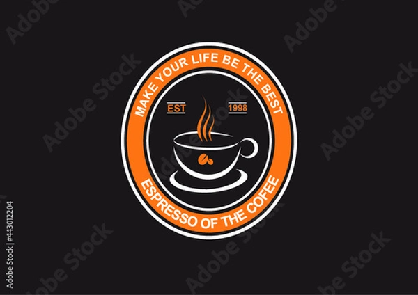 Fototapeta coffe logo