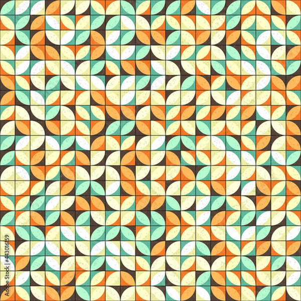 Fototapeta Abstract Geometric Pattern generative computational art illustration
