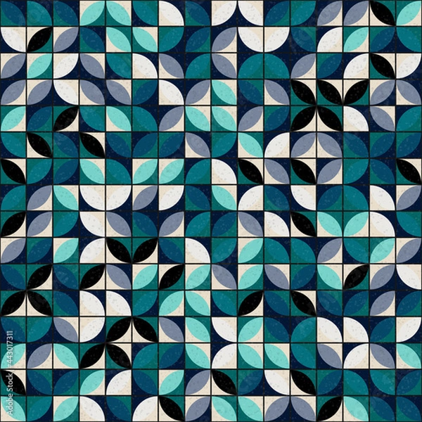 Fototapeta Abstract Geometric Pattern generative computational art illustration